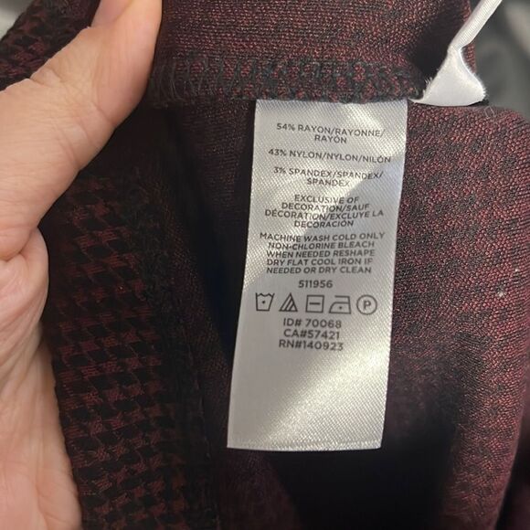 NWT Ann Taylor LOFT Red Petite Shift 6 Contrast Trim Ruffled-neck DRESS - Picture 8 of 8